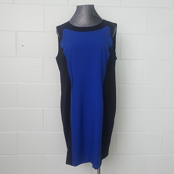 Calvin Klein NWT Plus Size Color Block Dress Sz22 - Picture 2 of 7